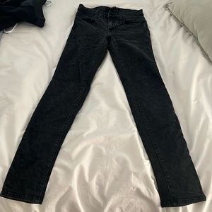 J brand black leopard print skinny jeans